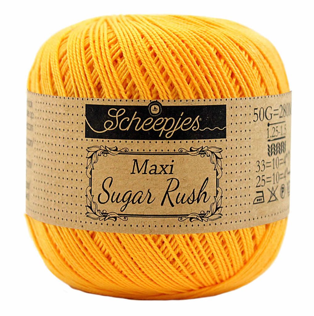 Scheepjes Maxi Sugar Rush 50g (208) Yellow Gold Produktbild 