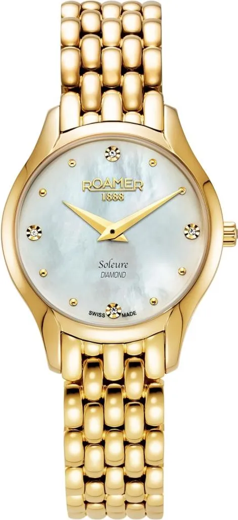 Montre Femme en Or Klassiker Roamer 547857 Verre Saphir et Diamants