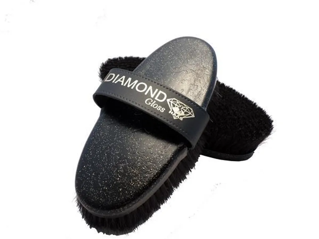Haas Diamond Gloss Brosse de Pansage pour Lustrer la Robe du Cheval