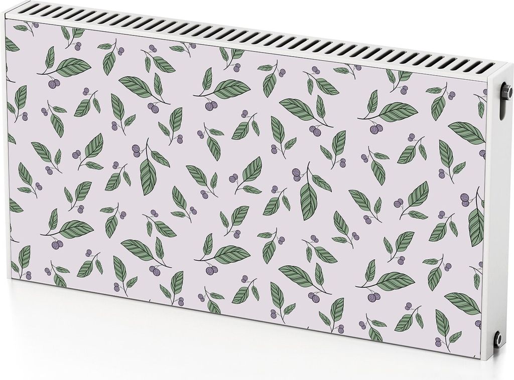 Beerenzweige – Magnetische Heizkörperabdeckung – 110x60 cm – Magnet Heizkörperabdeckung – 3D Würfel – Heizkörperverkleidung – Magne...