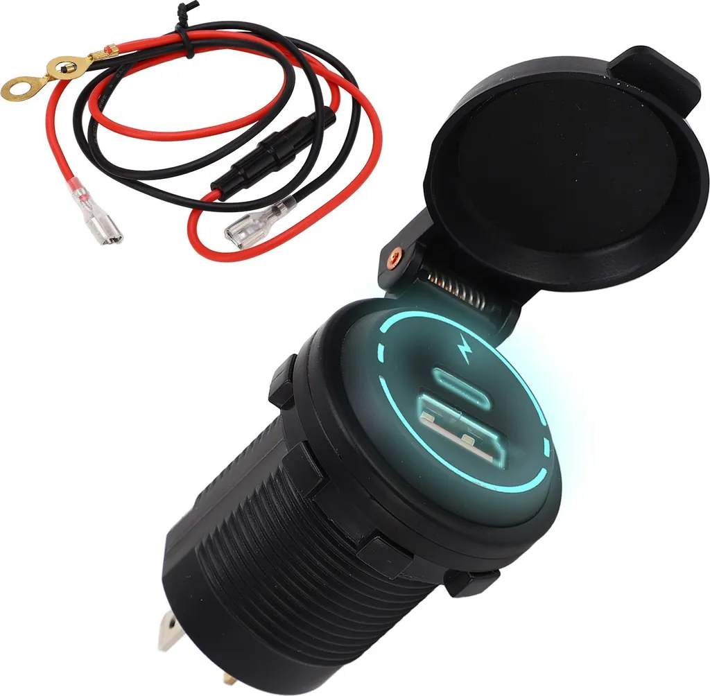 Adattatore Auto Doppio Usb Alta Velocità CESFONJER Moto Impermeabile Dual USB Caricatore Presa USB Adattatore Usb Per Barca Camper