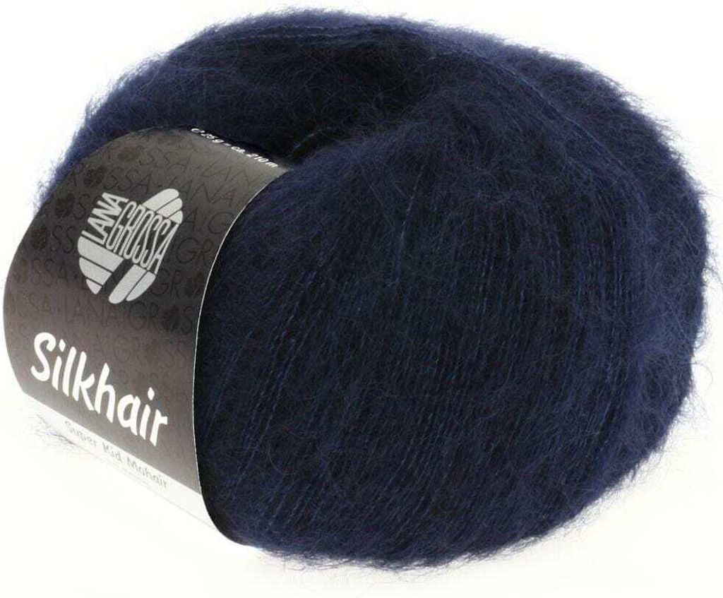Lana Grossa - Silkhair 0027 blu notte Immagine del prodotto 