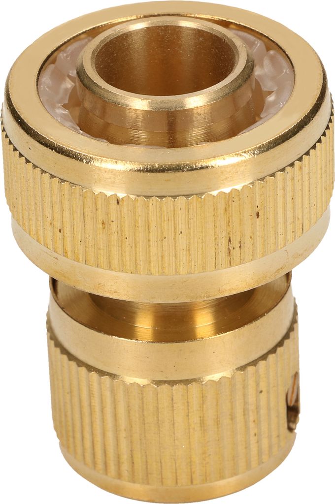 KOTARBAU Schnellkupplung 3/4" mit Wasserstopp für Gartenschlauch aus Messing