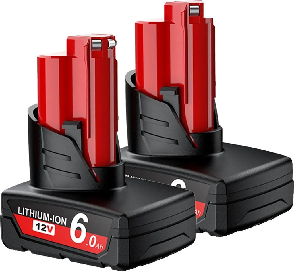 Batteria 18V 6Ah Compatibile Milwaukee | Doppia Durata per Professionisti