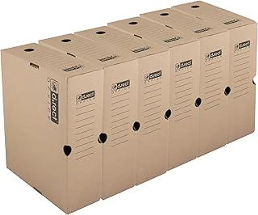 Set 6 Scatole Archivio 100mm KEEP.IT MAXI | Cartone Archivio di Stato