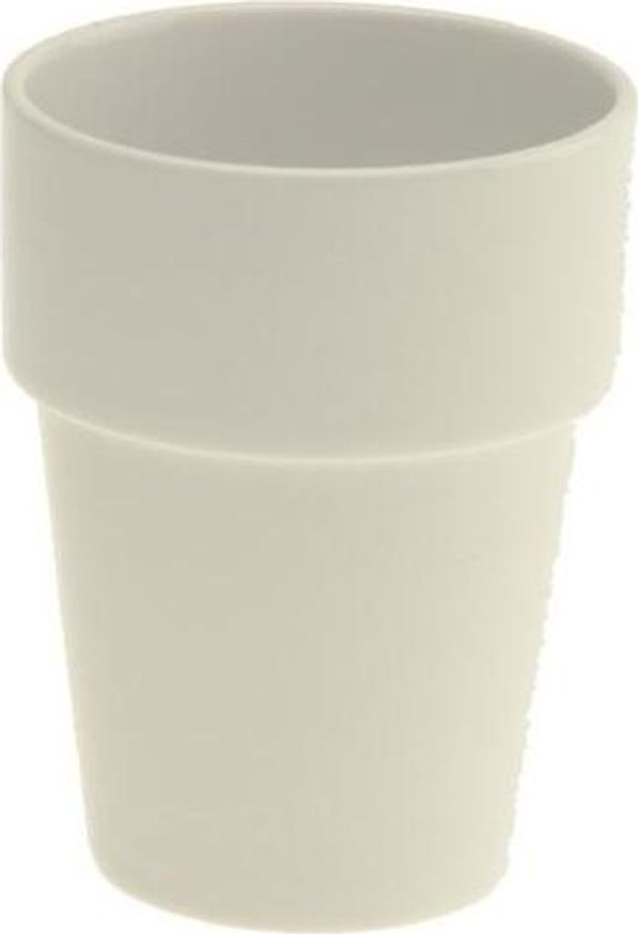 6 x Kaffeebecher, Teetasse, Porzellan, weiß, 19 cl