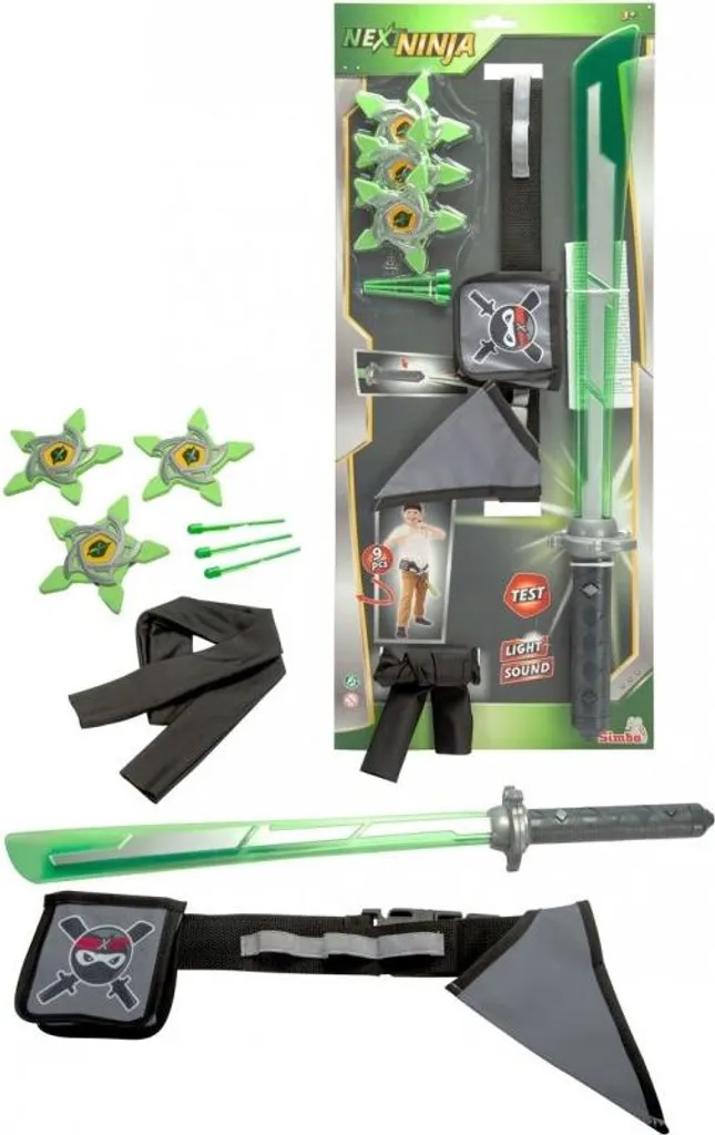Next Ninja Mega-Set : Kit d'Accessoires Ninja pour Jeux Extérieurs et Fêtes