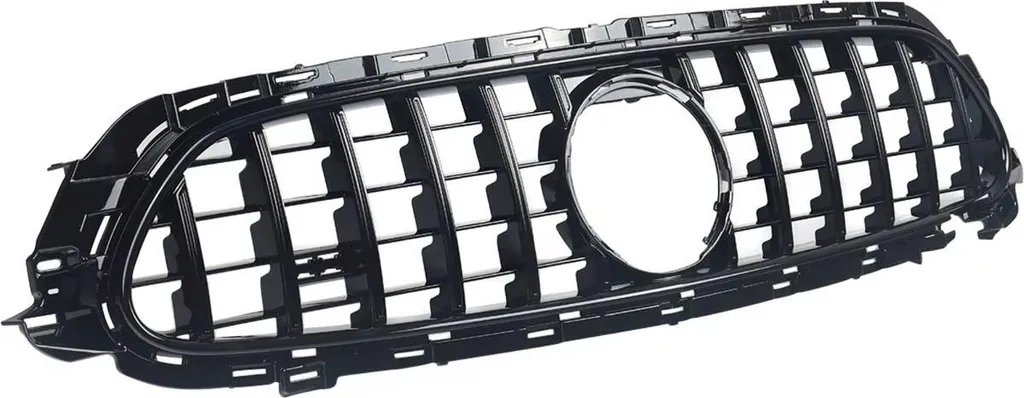 Grille de radiateur sport pour Mercedes W213 E300 E400 Noir Glossy