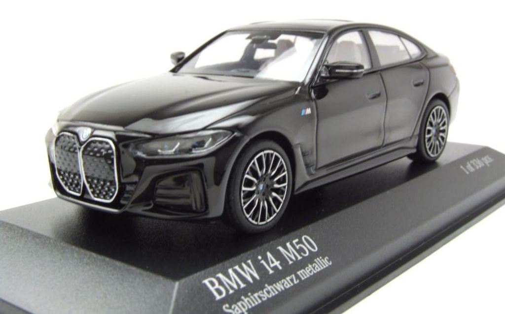Minichamps 410024002 BMW I4 M50 2023 schwarz metallic 1:43 Produktbild 