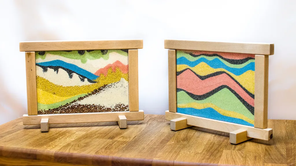 Tableau de sable sensoriel bois : solution ludique contre la dysgraphie - 5