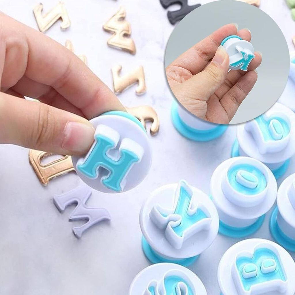 36 Stk Buchstaben Ausstecher für Fondant Ausstecher,Zahlen Produktbild 5