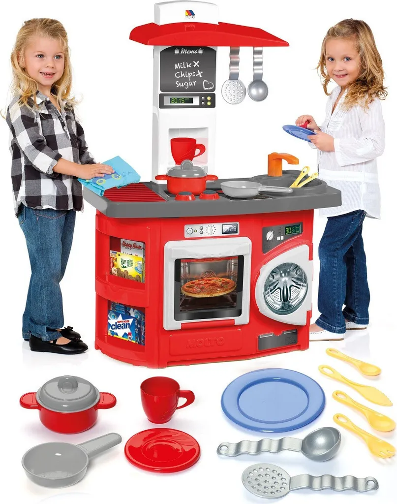 Cuisine Molto Kitchen Rouge Taille M : Jouet d'éveil robuste et fun - 8