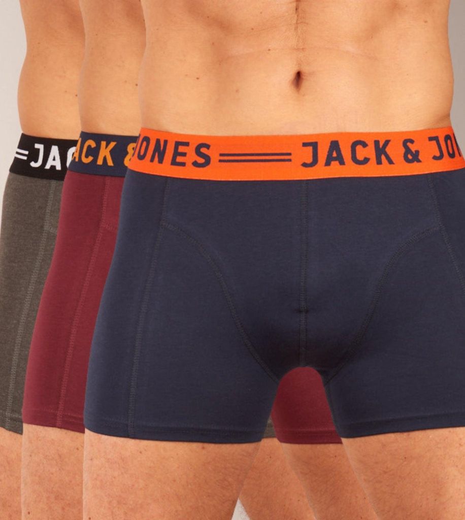 Jack & Jones boxer lot de 3 jaclichfield trunks burgundy Image du produit 