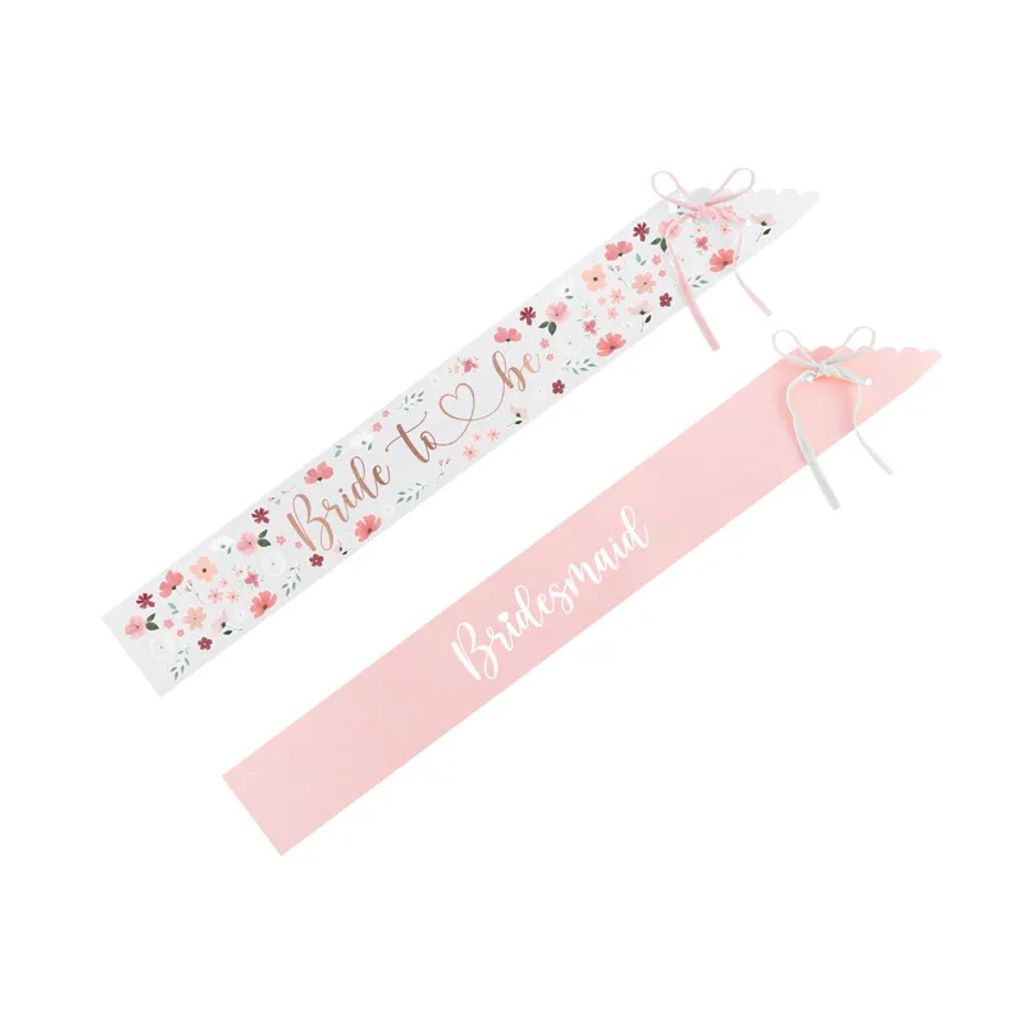 Braut- und Brautjungfernschärpen, Mix, 76cm (1 Packung / 6 Stück)