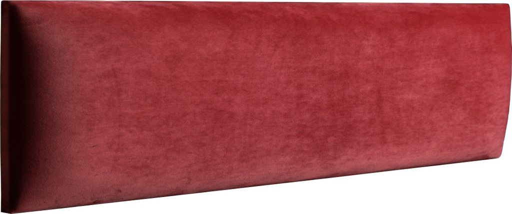 RAVIO Wandpaneel Wandkissen als Kopfteil für Bett 3D Wandverkleidung mit Schaumstoff Wandpolster Wanddeko (50 x 15 cm, Farbe: Koralle - Magic Velv...