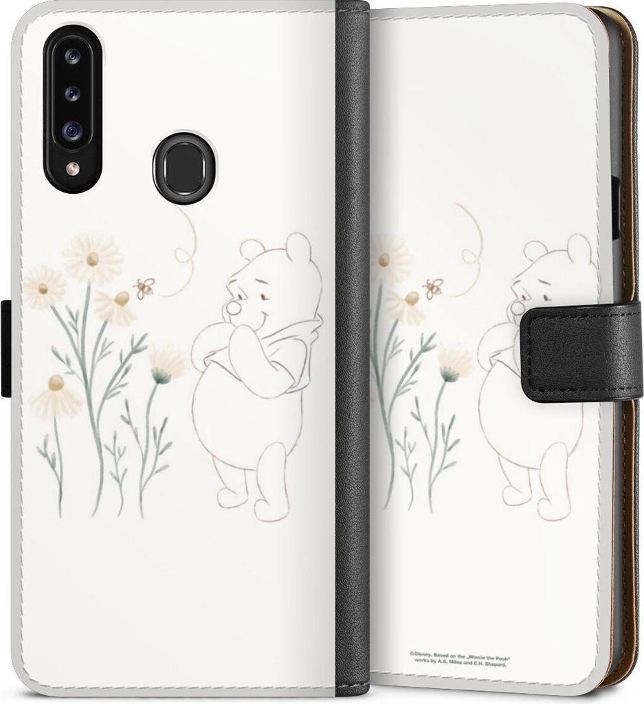 DeinDesign Klapphülle für Samsung Galaxy A20s Handytasche Lederhülle Tasche Biene Disney Winnie Puuh