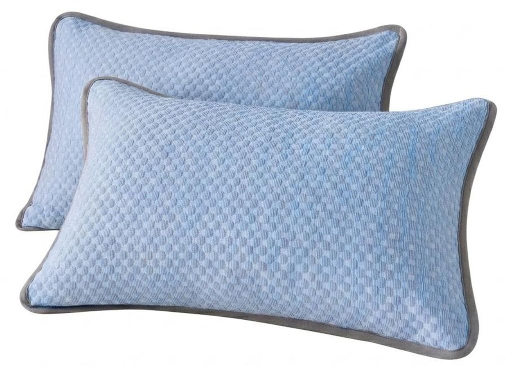 kühlende Kissenbezuege 40x80cm 2er Set Himmelblau Produktbild 