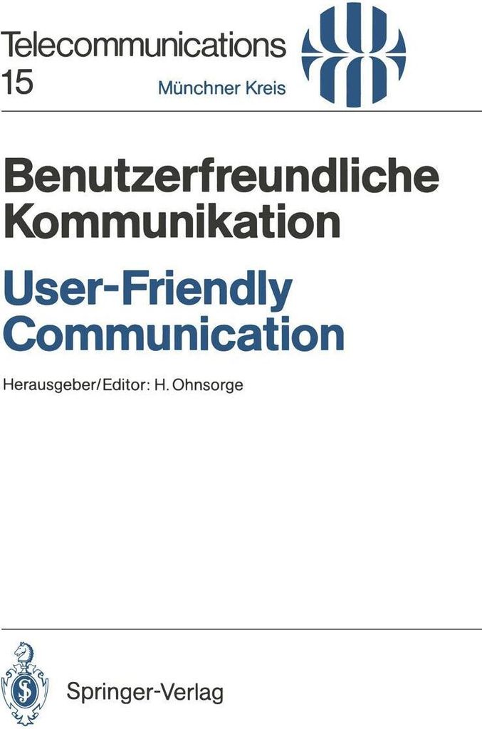 Benutzerfreundliche Kommunikation / User-Friendly Communication