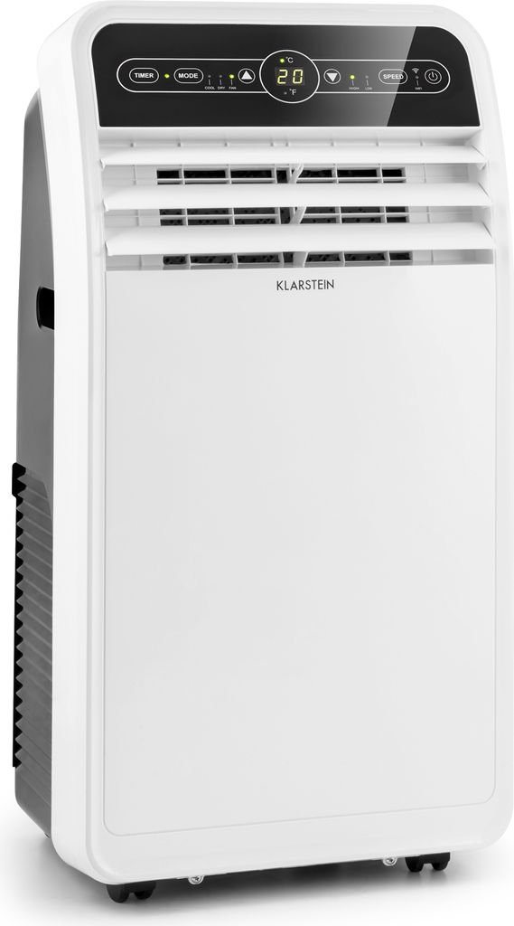 Klarstein Metrobreeze New York Smart 7k Mobiles Klimagerät – 7000 BTU, 21-34 m², App & Fernbedienung, A, 3 Geschwindigkeiten, Luftentfeuchter, ...