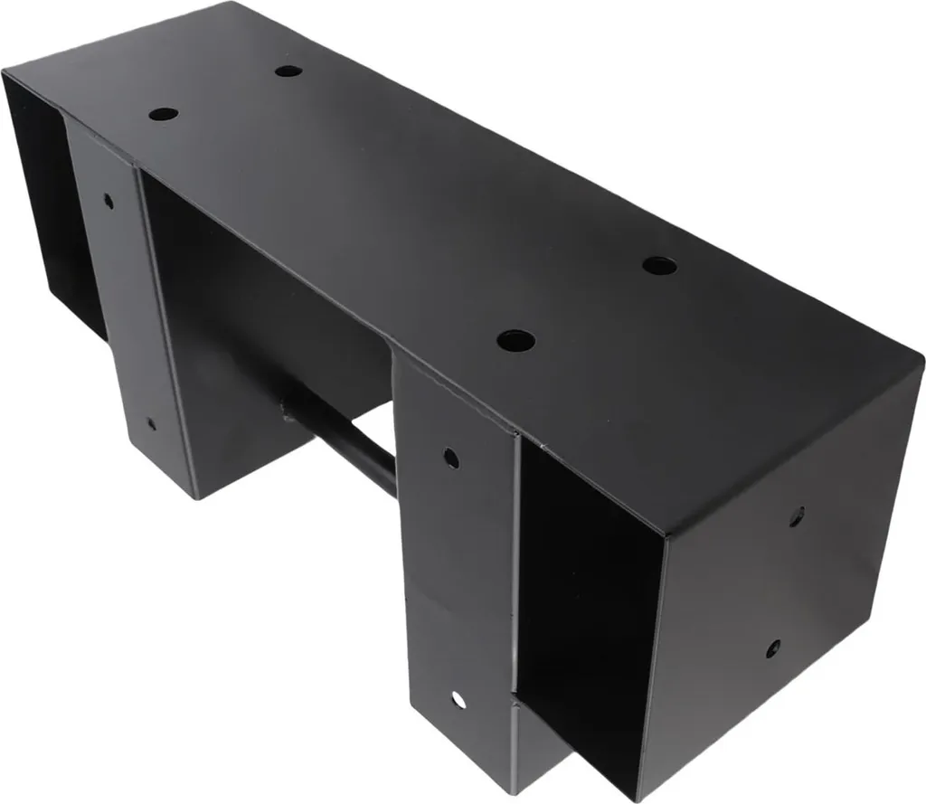 Support pour bois de chauffage extérieur en acier noir robuste 40cm - 4