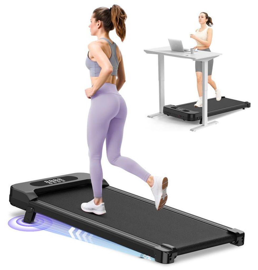 Laufband mit Neigung für Zuhause, 2 in 1 Walking Pad, bis Produktbild 
