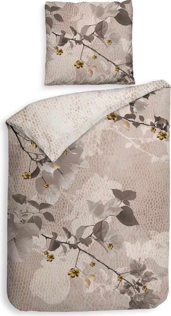 Heckett and Lane Mako Satin Dax Bettwäsche 155 Naturel Produktbild 