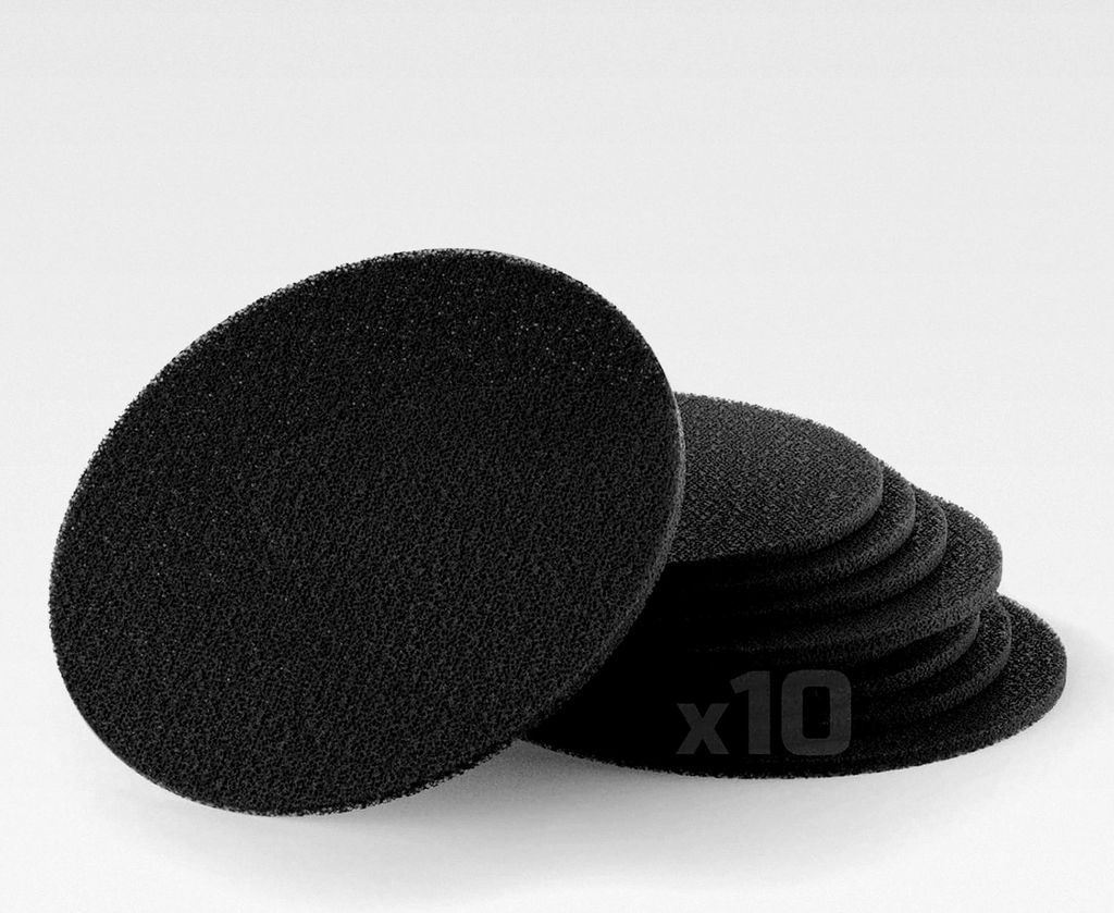 10 Stück 35ppi Aktivkohlefilter - 155mm Rund Universal Kohlefilter - Ersatzfilter für Umluftbetrieb in tragbaren Dunstabzugshauben