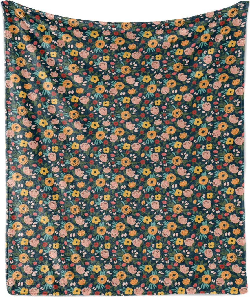 ABAKUHAUS Coperta Astrale 125x175 cm - Pile Soft Touch Floreale