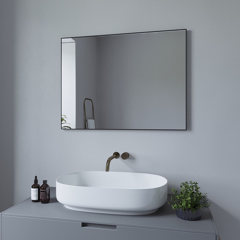 AQUABATOS Wandspiegel Rechteckiger Spiegel Modern Produktbild 