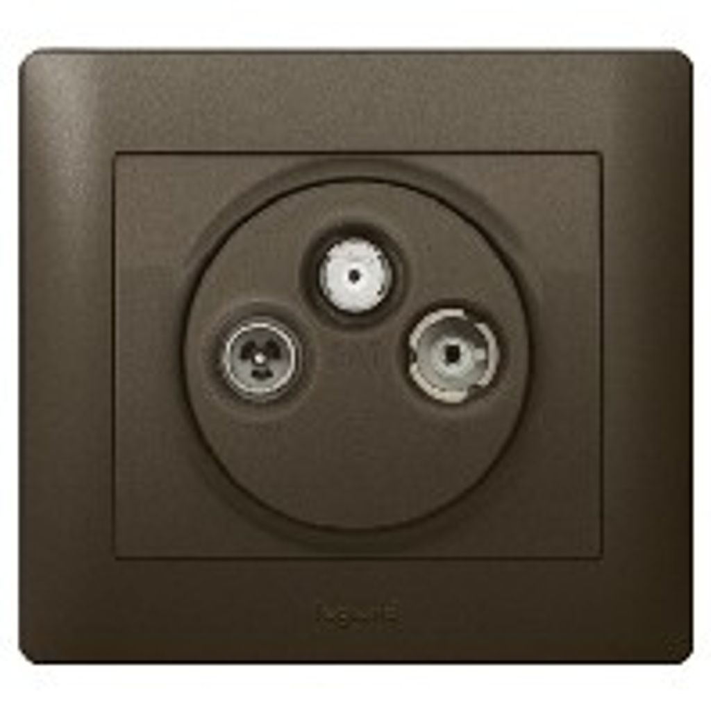 TV-Abdeckung 3Loch Hirschm. Galea dark bronze 771289