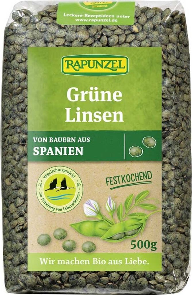 Rapunzel 702230, 500 g, Šošovica, Kanada, 304 kcal, 1280 Obrázok produktu 
