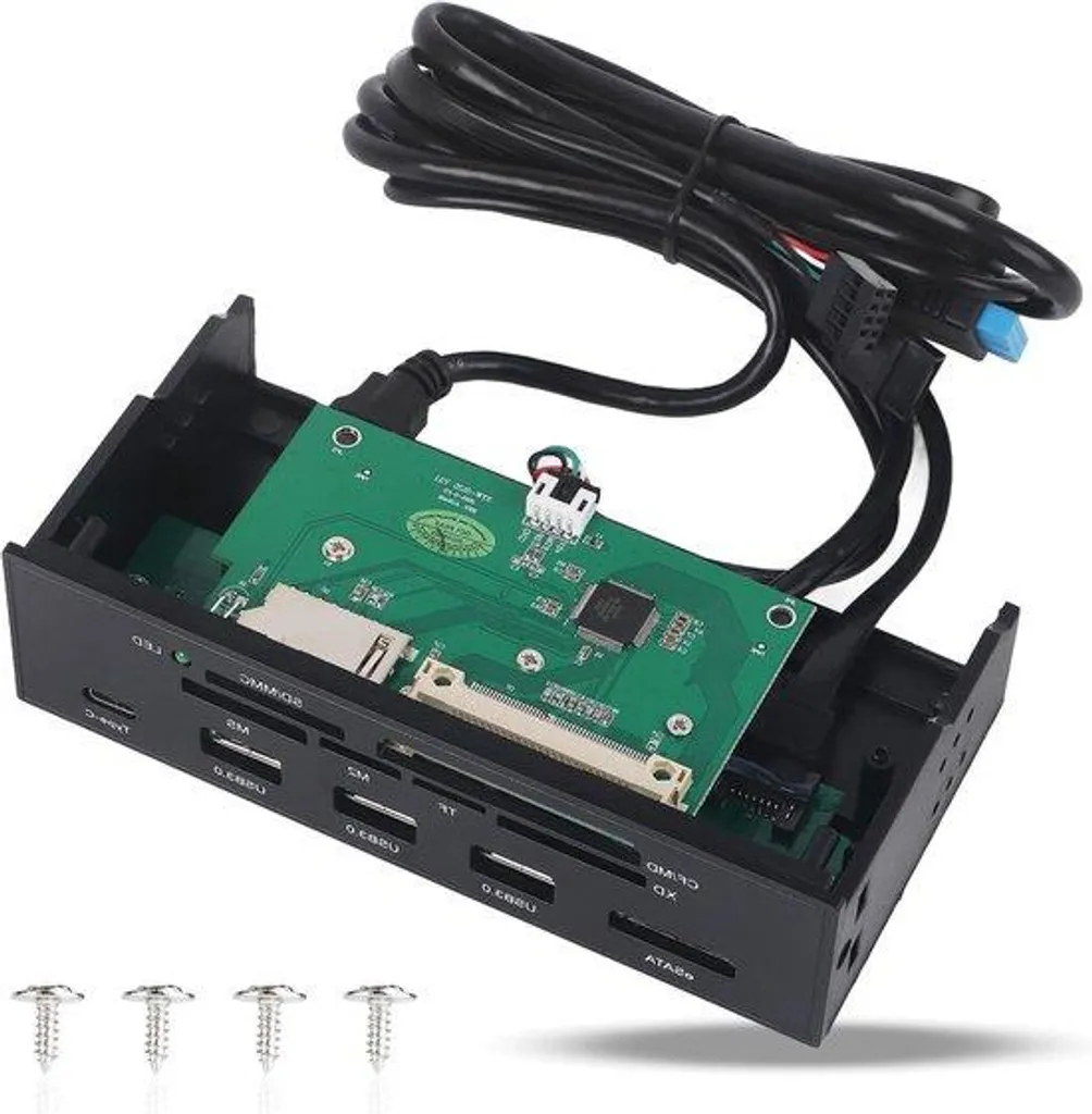 Hub interne 5.25 pouces pour PC : Lecteur de cartes et USB-C haute vitesse