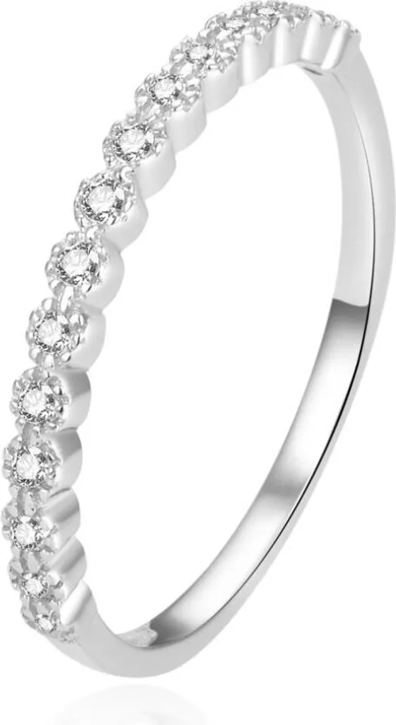 Anello Argento 925 con Zirconi AGG362 Misura 56mm - Eleganza Vera