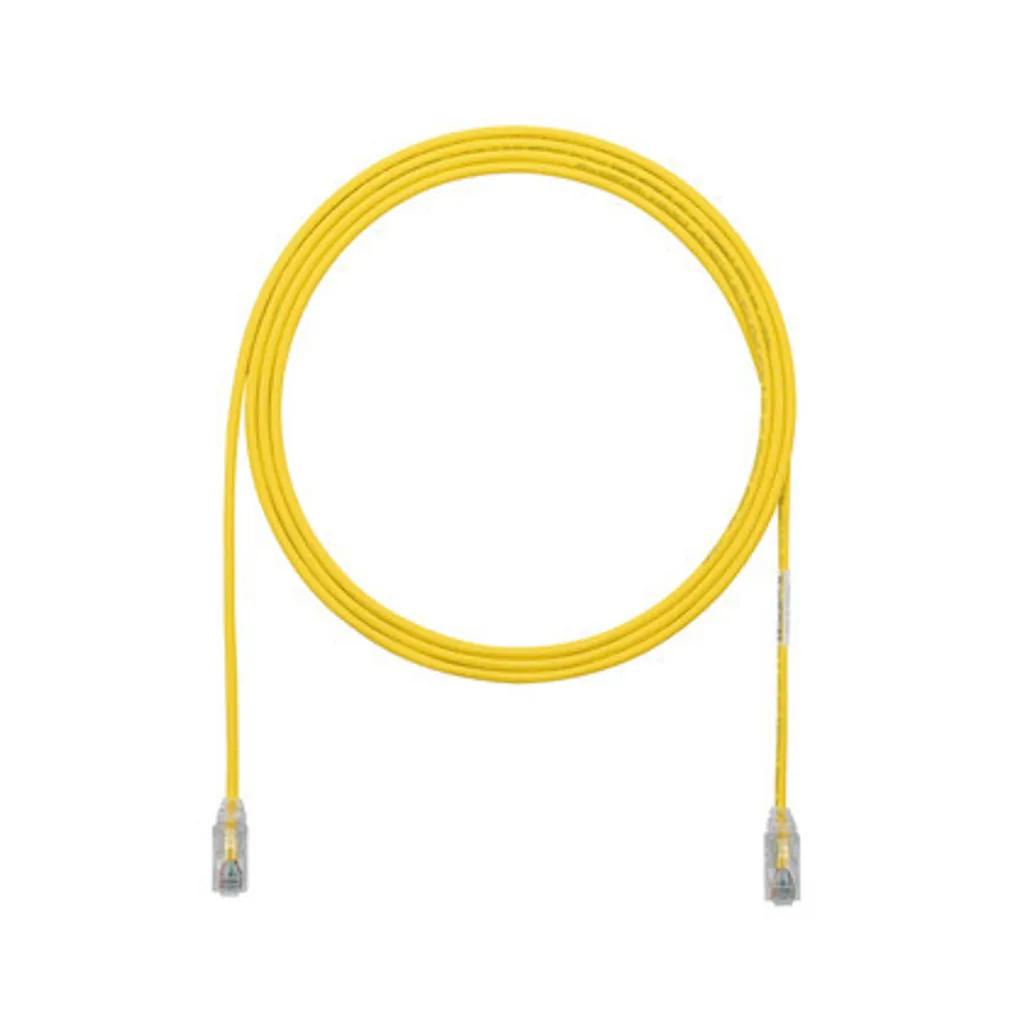 Câble RJ45 Cat6 2m Jaune Panduit UTP pour Connexion Internet Haut Débit