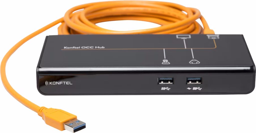 Konftel 900102149 laptop-dockingstation & portreplikator Kabelgebunden USB 3.2 Gen 1 (3.1 Gen 1) Type-A Schwarz