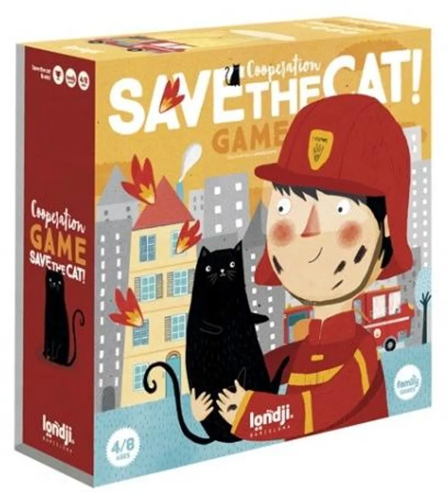 Jeu de société coopératif pour enfant - Sauvetage des pompiers Londji