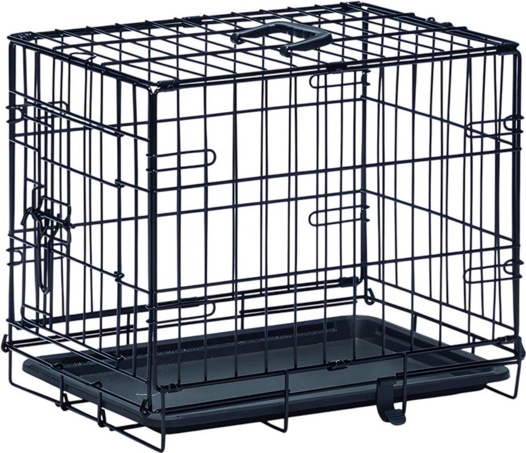 Beeztees Drahtkäfig schwarz, Größe: XS