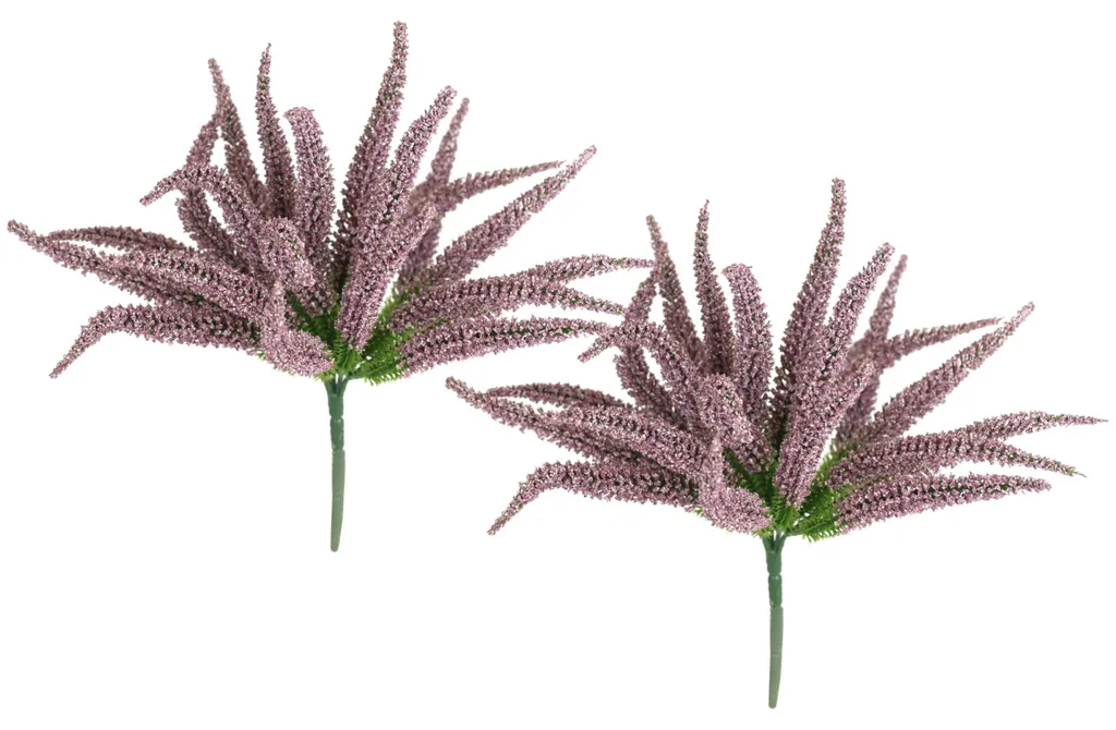 Bruyère Artificielle 25cm - Fleur Décorative Sans Entretien - Lot de 2