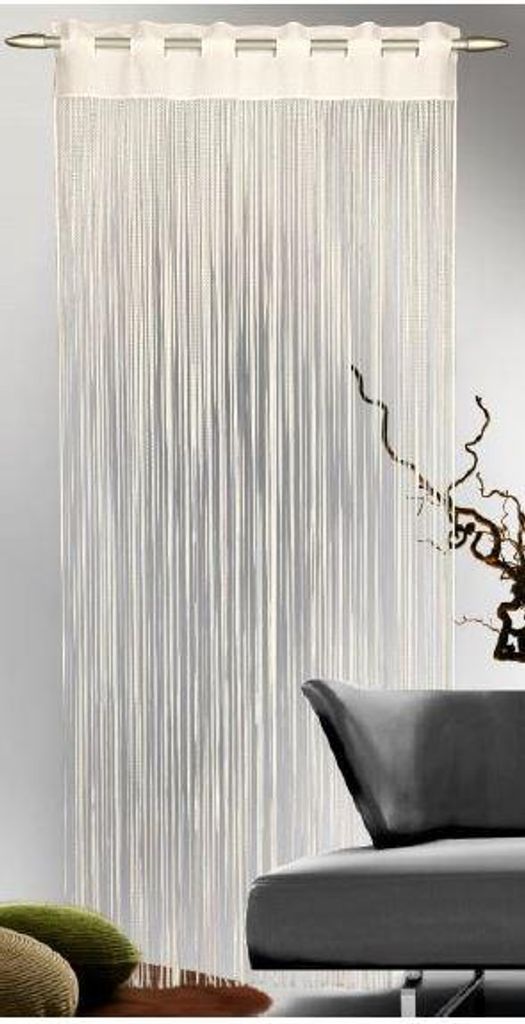 Fadengardine mit Stangendurchzug -  Größe (HxB) 200x90cm - Produktbild 