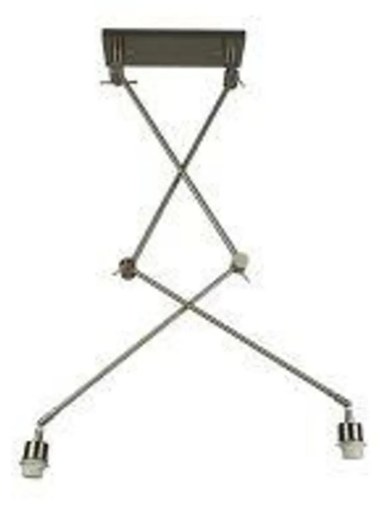 Suspension double Adam 2S AZ1842 - Structure de luminaire noir métal