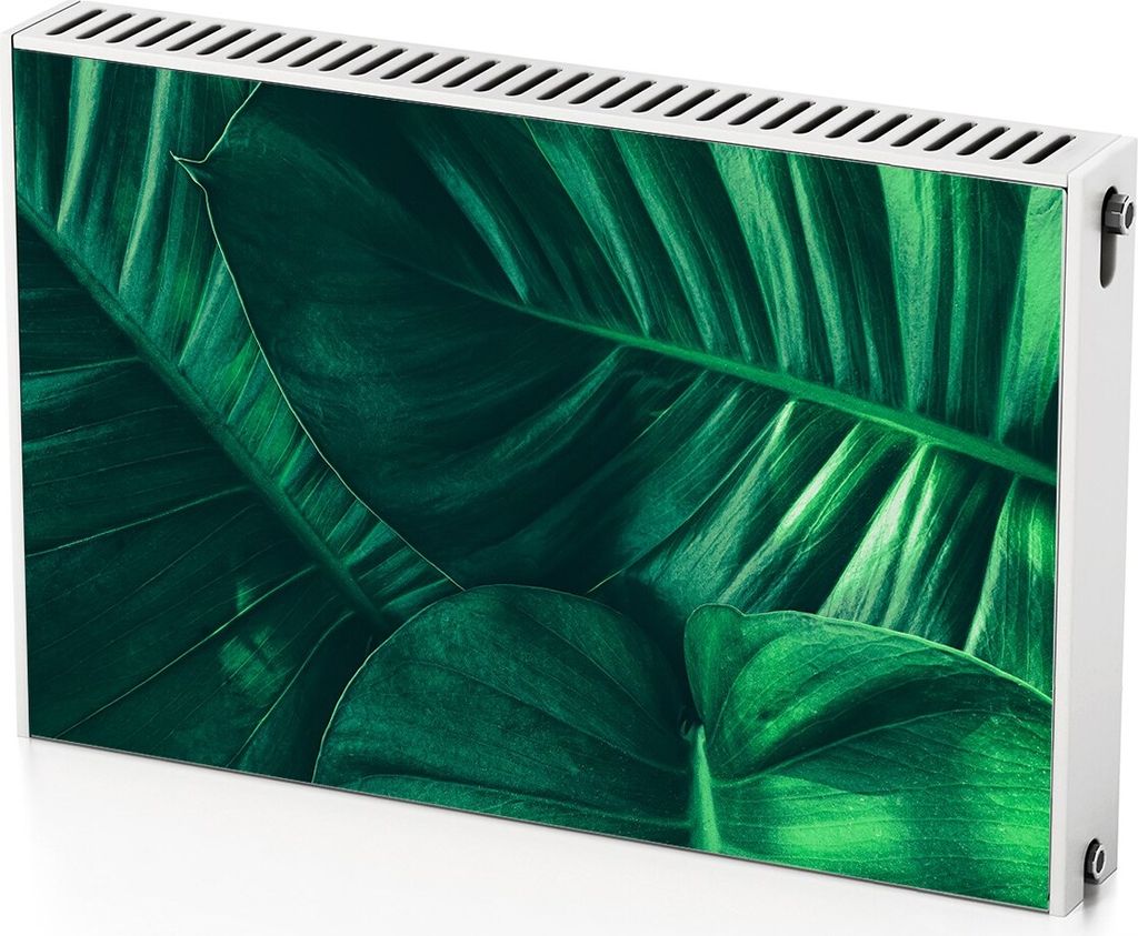 Große Pflanze – Magnetische Heizkörperabdeckung – 90x60 cm – Magnet Heizkörperabdeckung – 3D Würfel – Heizkörperverkleidung – Magn...