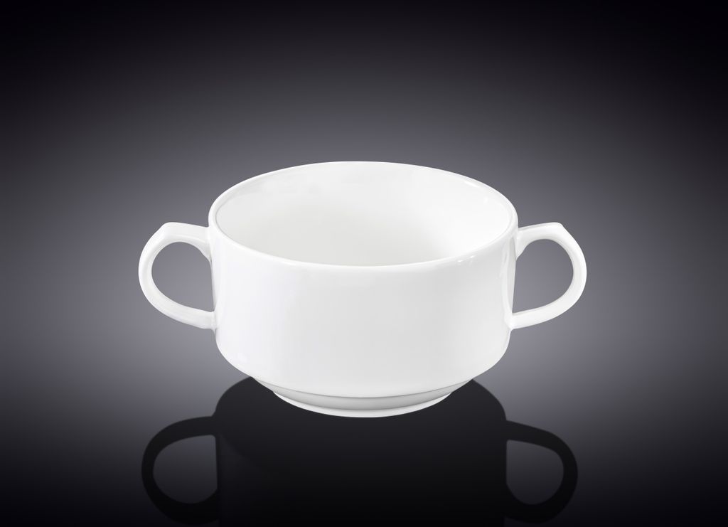 Zuppiera Wilmax, capacità 350 ml, bianca, in porcellana Immagine del prodotto 