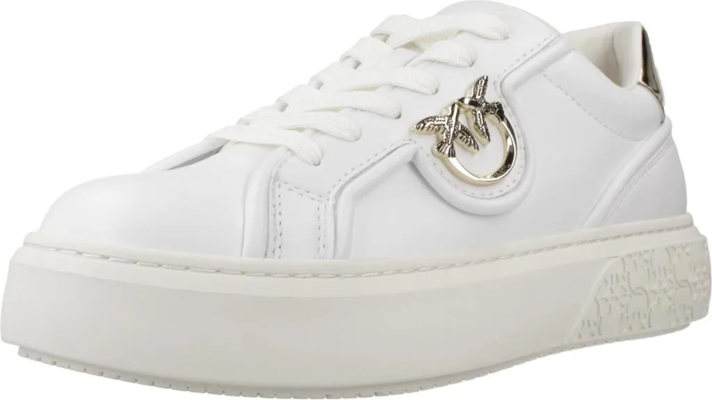 Chaussures Pinko Yoko 06 Cuir Blanc - Basket Femme Confortable et Chic