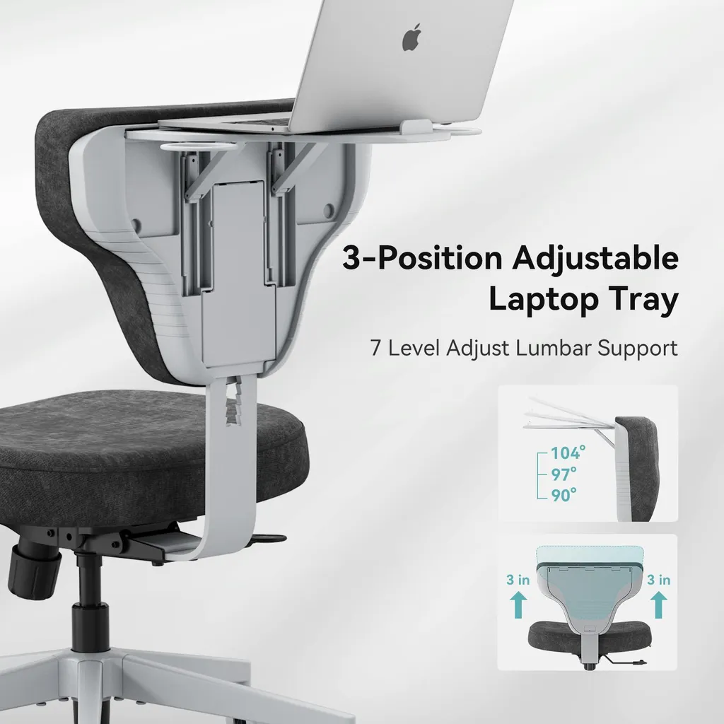Newtral Freedom-X FP Chaise de Méditation avec Support PC Gris Foncé