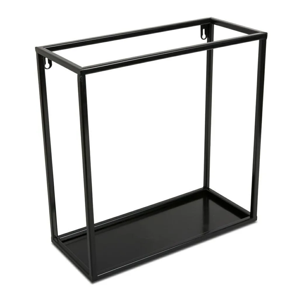 Étagère murale en métal noir 35 cm : Gagnez de la place avec style Loft