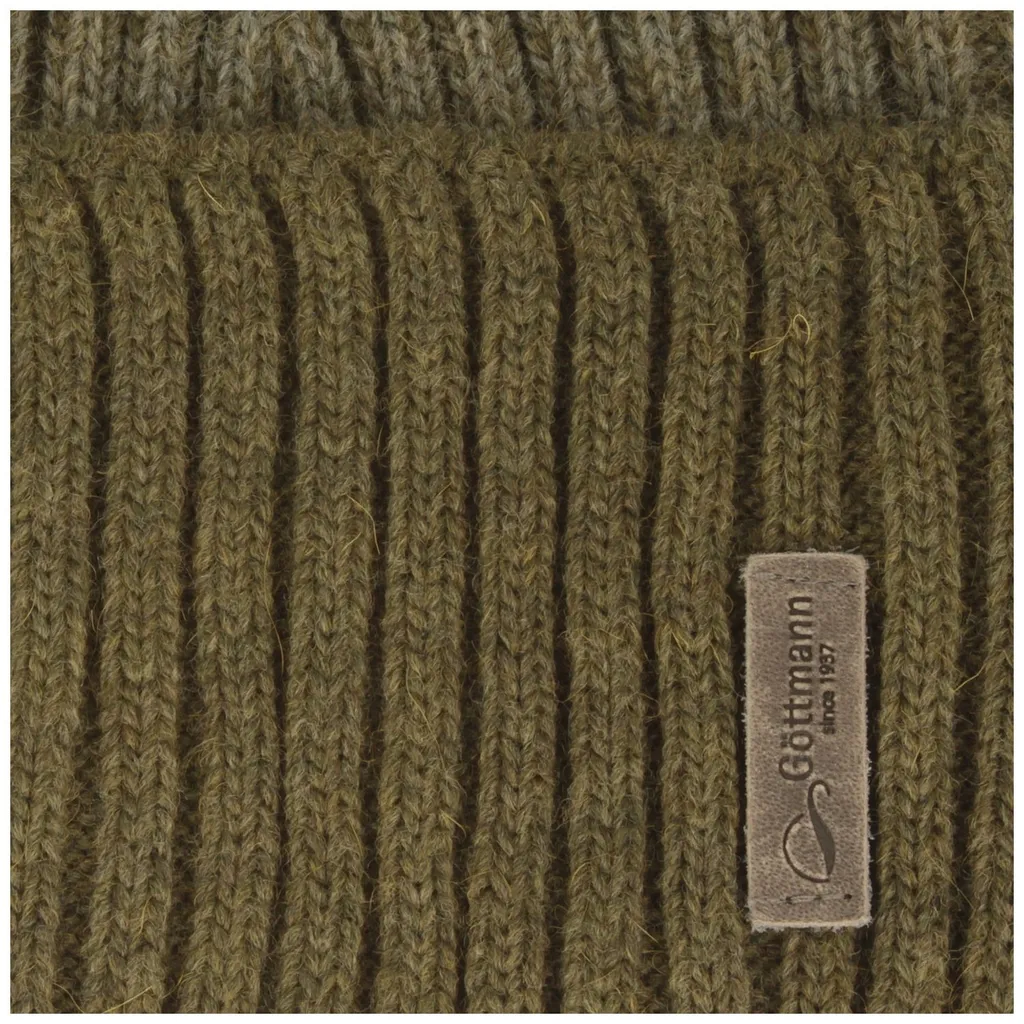 Bonnet d'hiver en grosse maille italienne Göttmann revers confortable - 2