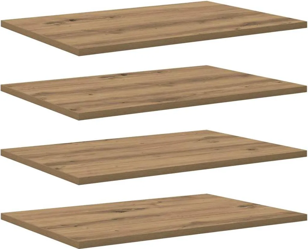 Ripiano 4 pezzi Marrone 60 x 40 x 1,5 cm Materiale ligneo