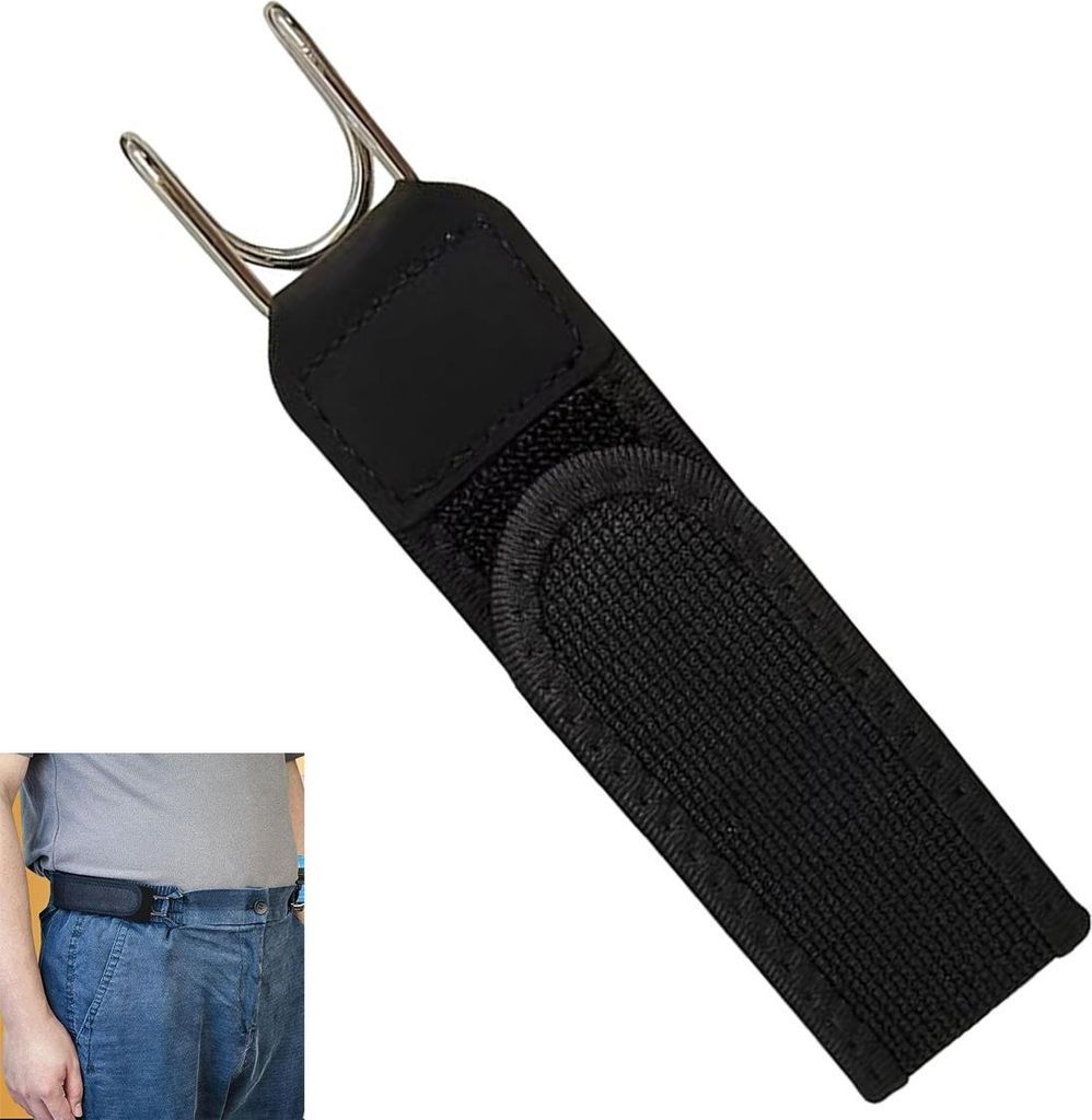 Zweiteiliges elastisches Schnallenlos-Gürtel-Set mit Produktbild 