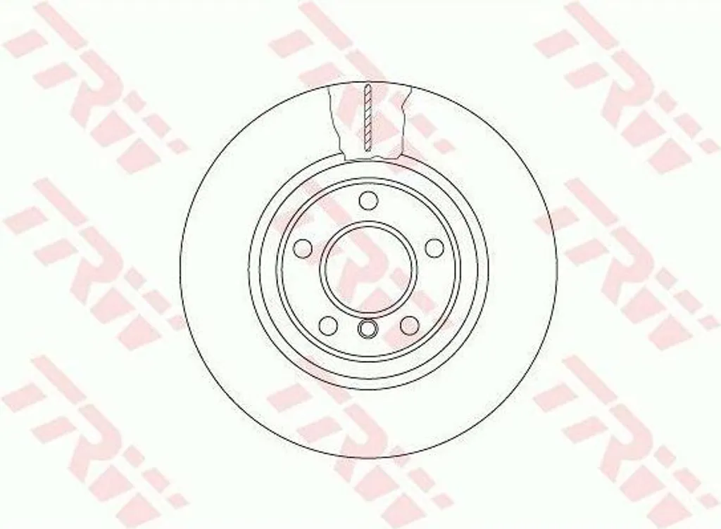 Kit freinage pour BMW Série 5 F11 : 2 Disques TRW DF6616S 66.1 mm robustes