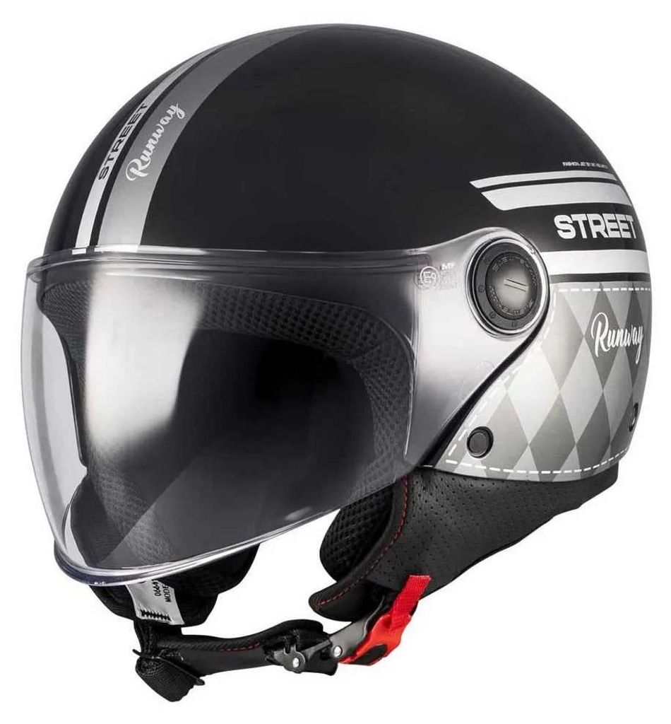 Mt Helmets Street S Runway Jethelm Schwarz S Schwarz S